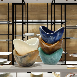 Recién llegado, plato de fruta de resina ecológico, Frutero de media forma para decoración del hogar y hoteles/restaurantes para regalos - Product Image 4