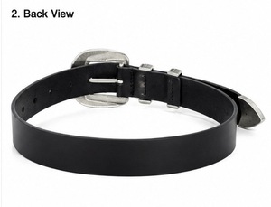 Ceinture en cuir décontractée de marque - Boucle carrée de 35 mm, fabriquée à la main, durable, collection de créateurs en gros, Divine International - Product Image 2