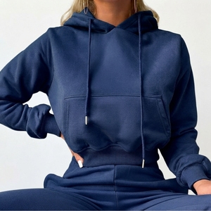 Men's Winter Fleece Tracksuit Set Pullover Hoodie Jogger <b>Pants</b> Casual Lightweight Two Piece Streetwear Outfit Custom Logo Sweat - Product Image 4