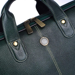 Sac bandoulière élégant en cuir véritable pour homme, sacoche d'affaires avec compartiment pour ordinateur portable, style bureau - Product Image 4