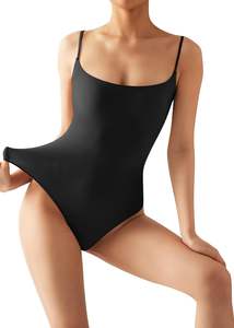 Traje de Baño Entero Sexy para Mujer, con Cuello Redondo, Tejido de Punto Suave, para Playa o Piscina, Venta al Por Mayor - Product Image 2