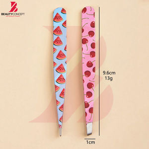 Ensemble de pinces à épiler 2 pièces, Kit de toilettage des sourcils et de la barbe avec étui, outils cosmétiques pour la coupe des sourcils et outils de maquillage - Product Image 6