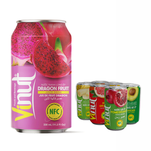 VINUT Precio de fábrica 330ml Bebida de jugo de plátano sin azúcar Etiqueta privada Muestra gratis Otras bebidas de Vietnam - Product Image 1