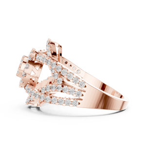 Be Gorgeous jewels Anillo de compromiso solitario de oro de 10 quilates - Product Image 2