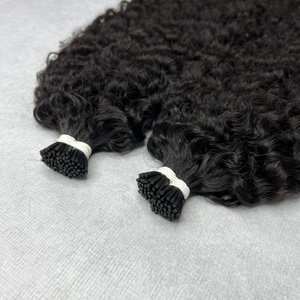 Vietnamita birmano itip 100% sin procesar i-tip birmano rizado doble dibujado extensiones de cabello de queratina virgen cruda - Product Image 5