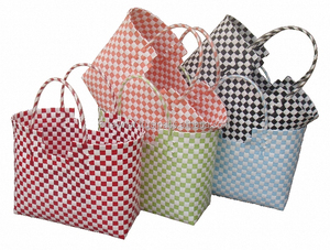 Vietnam Handmade Eco-friendly PVC Tote <b>Bag</b> with <b>Sequined</b> & Pearl Decorations Open Closure Unisex Customized Size Assorted Colors - Product Image 3