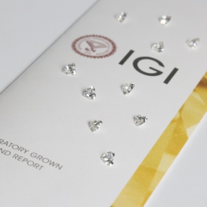 0.60 Ct F Color IF Clarity HEART Lab Origin Diamond Polished Diamond CVD IGI Tested for Jewelry Making Factory Direct Diamond - Product Image 1