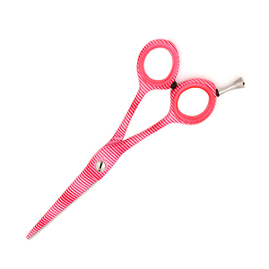 Ciseaux de coiffure professionnels en acier inoxydable, rose rayé, lame affûtée, pour droitiers, ciseaux de salon de coiffure, ciseaux de barbier - Product Image 6