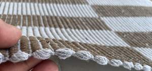 Alfombra tejida a mano con textura de nervaduras, diseño geométrico, precio directo de fábrica, para interiores de lujo. - Product Image 6