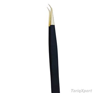 Pinzas Profesionales para Extensión de Pestañas de Acero Inoxidable, Pinzas para Volumen de Pestañas Antiestáticas de Precisión para Uso en Salones de Belleza y Maquillaje - Product Image 5