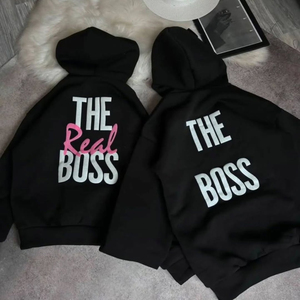 เสื้อฮู้ดซิปผ้าฟลีซสำหรับผู้ชาย ทรงปกติ สีดำ ผ้าฝ้าย ทึบ สวมใส่สบาย เหมาะสำหรับฤดูหนาว - Product Image 1