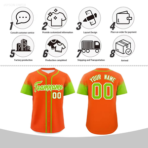 Camiseta de Béisbol Unisex para Hombre, Manga Corta, Talla Grande, Personalizada, Sublimada, Transpirable, de Secado Rápido, Antibacteriana - Product Image 2