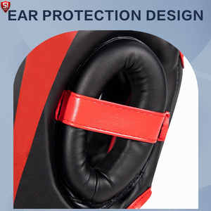 Protector de Cabeza para Boxeo, Cuero PU, Negro y Dorado, Protector Ligero para Sparring, Unisex para Adultos, Visera Única, Casco Deportivo Transpirable - Product Image 5