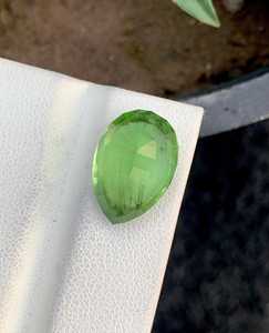 Pierre précieuse naturelle de péridot vert, taille poire, facettée, cristal en vrac, pierre de collection pour la fabrication de bijoux, vente en gros ZUBEDA GEMS JEWELLRY - Product Image 4