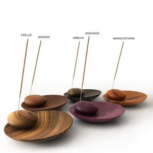 ที่วางธูปไม้ธรรมชาติสำหรับการทำสมาธิ โยคะ บำบัดด้วยกลิ่นหอม งานฝีมือตกแต่งทำมือ - Product Image 2