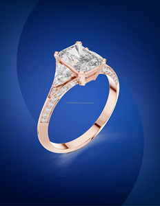 Lisa Fine Jewelry Bague de mode en or véritable 14K Bague de mariage en or classique du fabricant du logo personnalisé 14K - Product Image 1