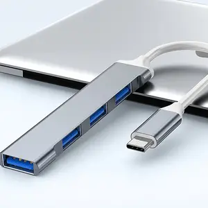 Neues Design Typ-C-Hub 4-Port-USB-Hub-Konverter Laptop-Docking station USB-C-Hub-Adapter