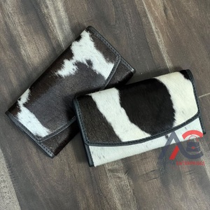 Premium Hair on Cowhide Leather <b>Women</b> Clutches Western Style High Quality Envelope <b>Purse</b> Card & Cash Holder Everyday <b>Wallets</b> - Product Image 1