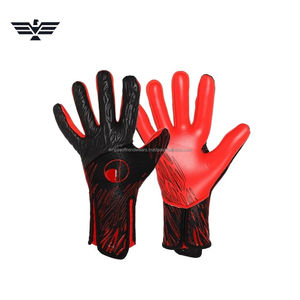 Gants de gardien de but de football unisexes de haute qualité professionnels |   Poignée en latex de 4 mm |   Backhand respirant |   Bracelet de poignet réglable | - Product Image 3