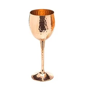 Gobelet à vin en acier inoxydable de luxe, réutilisable, élégant, vaisselle pour hôtel, restaurant, mariage - Product Image 2