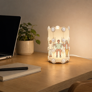 โคมไฟตั้งโต๊ะรูปสัตว์เลี้ยงแบบ DIY พร้อมฐานไม้ LED ปรับแต่งได้ สำหรับตกแต่งบ้าน เป็นมิตรกับสิ่งแวดล้อม - Product Image 4