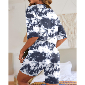 Conjunto deportivo para mujer, conjunto de verano profesional transpirable de manga corta con doble costura para mujer - Product Image 4