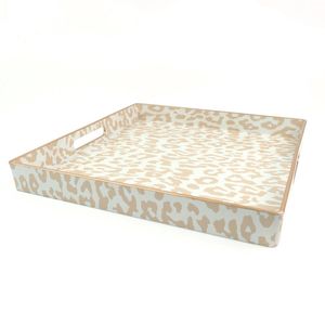 Plateau de présentation de mariage multifonctionnel en résine, motif végétal Art déco moderne - Product Image 4