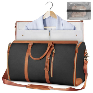Sac de sport vintage en cuir de luxe, grand volume, durable, imperméable, pour voyage et exercice - Product Image 4