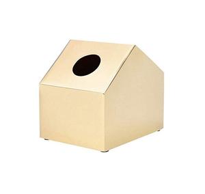 Boîte à mouchoirs carrée en acier inoxydable, finition polie, porte-mouchoirs en métal avec design boule argentée, distributeur de serviettes en promotion - Product Image 3