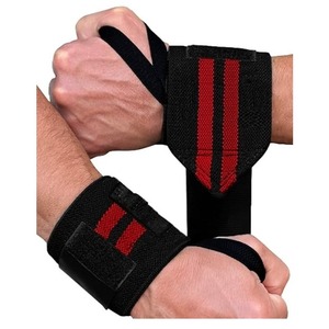 สายรัดข้อมือไนลอนแบบปรับได้พร้อมแถบเวลโครสำหรับยกน้ำหนักและการฝึกความแข็งแรง ดีไซน์ลายทางสีน้ำเงินสำหรับทุกเพศ - Product Image 5