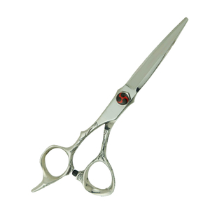 Ciseaux de barbier professionnels en acier inoxydable, ciseaux de coupe de cheveux, poignée personnalisée avec logo, ciseaux de coiffure de salon, poignée diamantée - Product Image 2