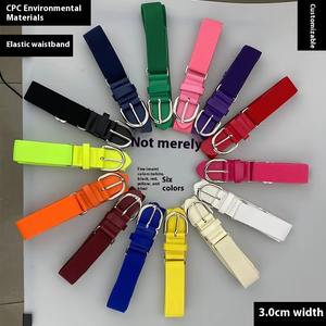 Ceinture de sport professionnelle réglable ERID SPORTS pour uniforme de baseball et softball, en cuir PU élastique avec boucle en alliage à anneau en D, largeur 1,5 po, pour jeunes et adultes - Product Image 3