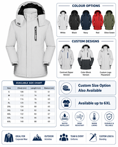 Premium Quality Unisex Waterproof Softshell <b>Jacket</b> With <b>Hooded</b> & Front Zipper Closure - Product Image 2
