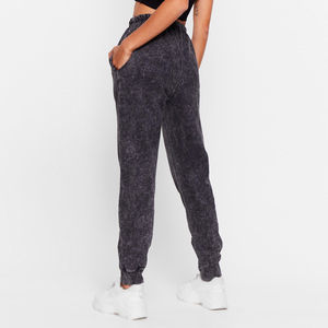 Pantalones Deportivos para Mujer, Estilo Urbano, Vintage, Hip Hop, Pierna Ancha, Lavado Ácido, Joggers, Moda Femenina, Casual, Color Sólido - Product Image 2