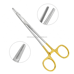 Porte-aiguille TC Ryder à micro-mâchoires en acier inoxydable et plastique pour microchirurgie et chirurgie générale - Product Image 1