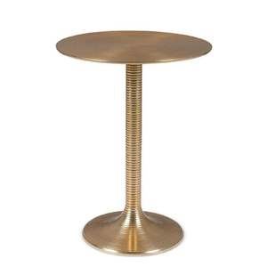 Elegante mesa auxiliar de metal que combina utilidad con encanto, perfecta junto al sofá para guardar lo esencial a diario. - Product Image 4