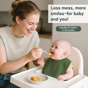 Babero de Bambú 100% para Bebé, Altamente Absorbente y Duradero - Product Image 3