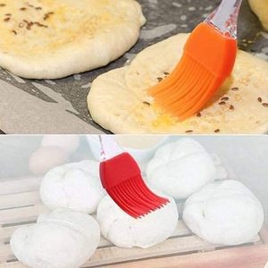 Made in India <b>Heat</b> Resistant Butter Spread Silicone Spatula and <b>Brush</b> Colorful Kitchen Scraper Utensils - Product Image 6
