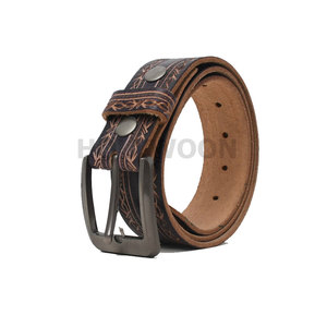 Cinturón de Cuero para Hombre a la Moda con Hebilla de Pin, Estilo de Diseñador, Cinturón de Cuero Genuino para Hombre, Cinturón de Cintura de Cuero para Hombre, Personalización de Marca - Product Image 2
