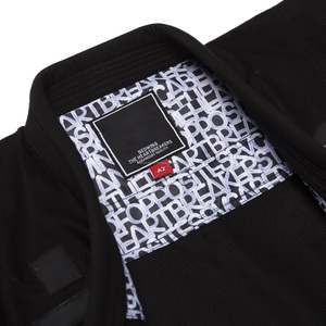 Kimono de Jiu-Jitsu noir personnalisé, qualité supérieure, 450 GSM, tissage perlé, 100% coton, uniforme brésilien de Jiu-Jitsu - Product Image 3