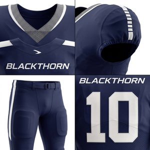 Camiseta de Fútbol Americano Sublimada, Diseño Personalizado con Nombre del Equipo, Protección UV, Tela de Secado Rápido, Uniforme Deportivo para Adultos, Invierno - Product Image 4