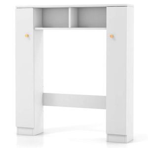 Mobile da Bagno Moderno in MDF e Metallo Salvaspazio, Ecologico per Uso Esterno e Interno - Product Image 2