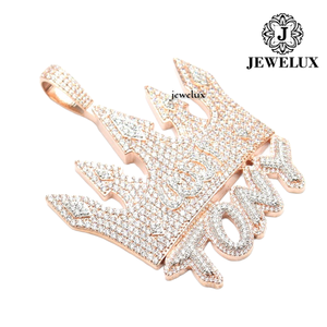 Meilleur Prix Forte Demande Bijoux Hip Hop de Luxe Plaqué Or Argent 925 Sertis de Pierres Pièce Détachée de Prestige Provenant d'un Fournisseur Indien - Product Image 4