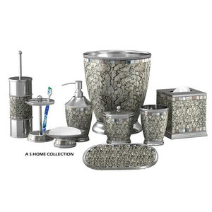 ชุดอุปกรณ์ห้องน้ำโลหะสีทองโบราณ ดีไซน์คลาสสิก สำหรับตกแต่งภายในห้องน้ำ โรงแรมและรีสอร์ท มีหลายสีให้เลือก - Product Image 3