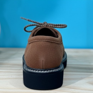 Chaussures décontractées en daim marron pour hommes avec semelle en caoutchouc et lacets pour événements en plein air, shorts pour hommes - Product Image 2