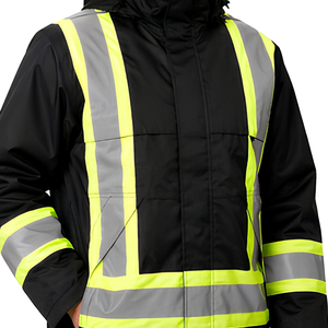 Veste de sécurité à capuche coupe régulière SELF INDUSTRIES haute visibilité, anti-coupure, résistante à la chaleur (niveau D 800°C) pour usine - Product Image 4
