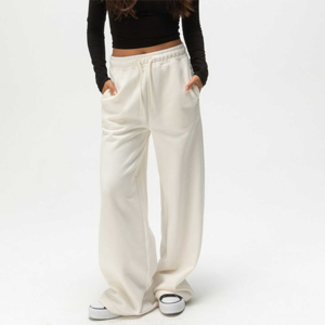 Wholesale High Quality Women's Winter Streetwear Casual Wear Side Pockets Flared <b>Trouser</b> Fleece Women <b>Trousers</b> - Product Image 4