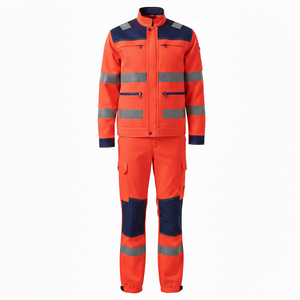 Traje de Trabajo de Seguridad Reflectante de Alta Visibilidad para Construcción |   Chaqueta y Pantalones Impermeables de Alta Visibilidad para Hombre, Logotipo Personalizado ODM - Product Image 3