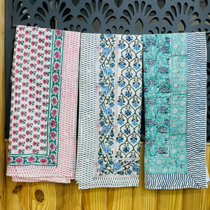 Premium Handmade 100% Cotton <b>Sarong</b> 3-Piece Set Boho Scarf Floral Beachwear Quick Dry Breathable Plus Size - Product Image 1