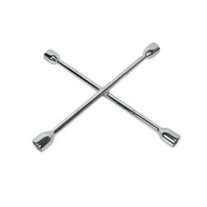 Llave de tuercas cruzada de 4 vías, llave de vaso para tuercas de rueda de alta resistencia para reparación de automóviles y camiones, grado industrial, cromo pulido - Product Image 3